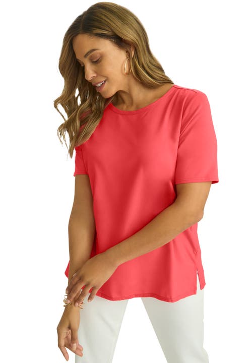 Jessica London Uptown Refined Tee In Multi