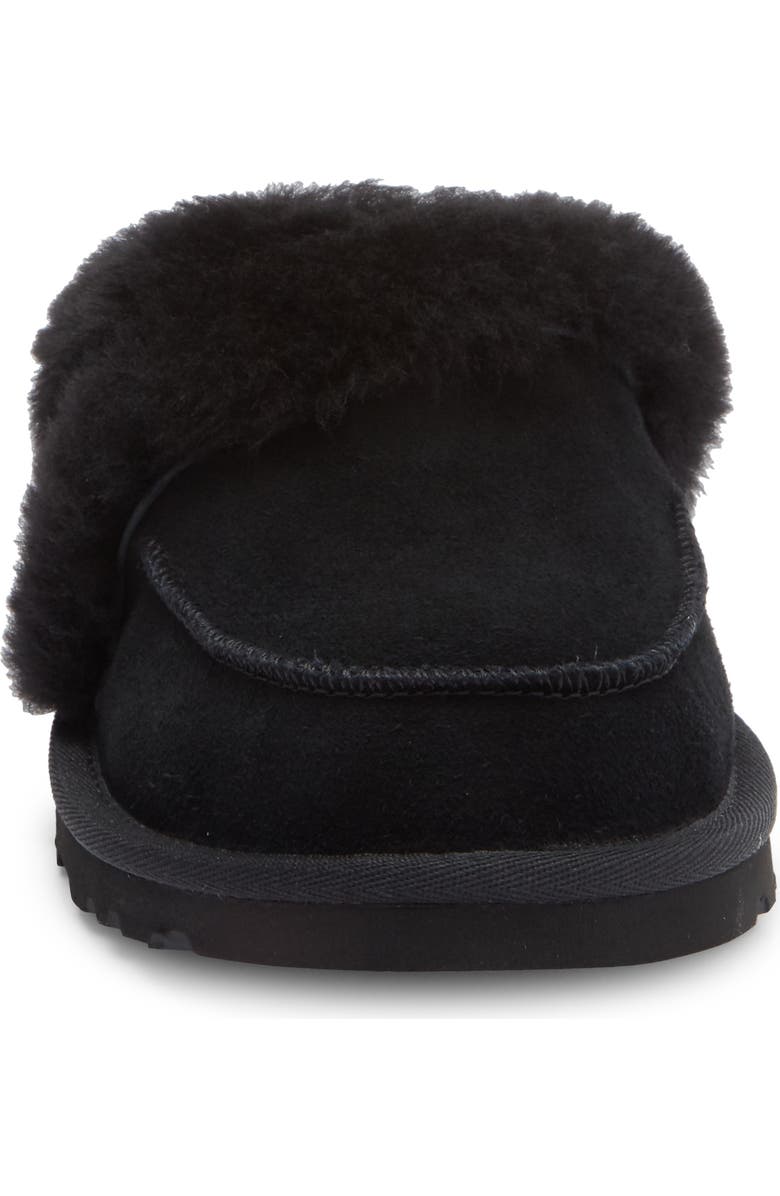 UGG<sup>®</sup> Loria Genuine Shearling Lined Slipper, Alternate, color, Black