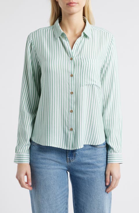 Candace Stripe Button-Up Shirt