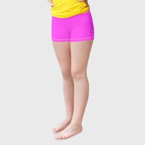 Girls UPF 50+ Quick-Dry Swim Boy Shorts (Toddler, Little Kid, Big Kid)