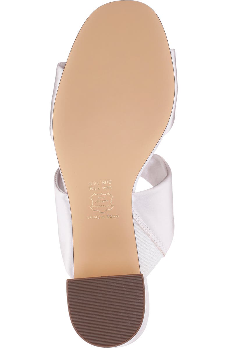Nina Bassie Block Heel Slide Sandal, Alternate, color, Ivory