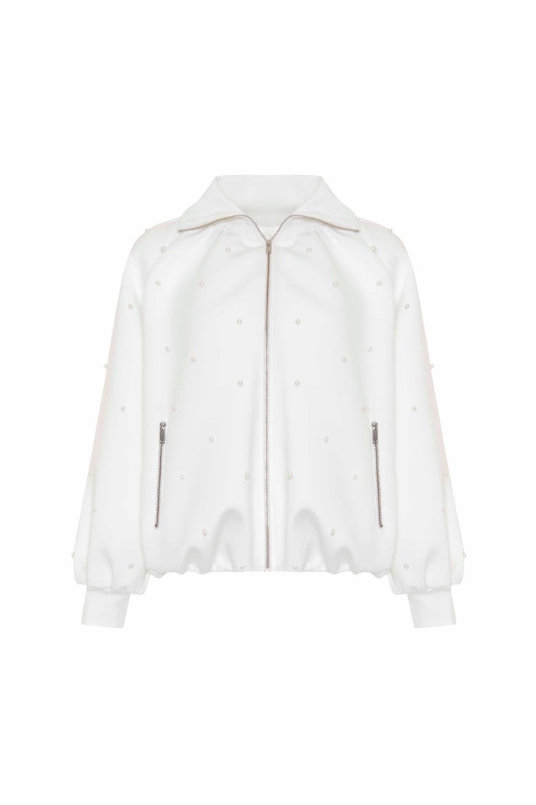 Leucothea Pearly Bomber, Alternate, color, Ivory