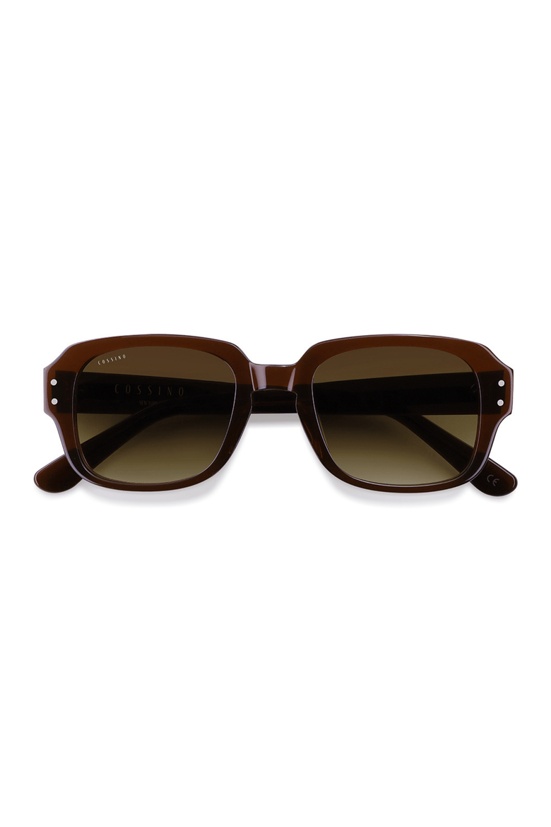 Mas 50mm Square Acetate Sunglasses, Alternate, color, Brown