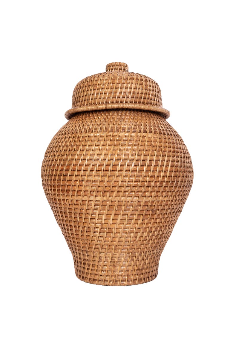 Saboga Home Ginger Jar, Main, color, Honey Brown