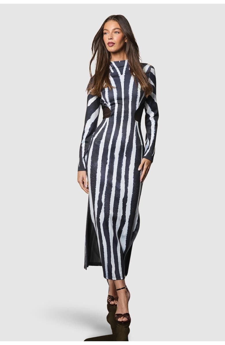 Coast Muse Printed Maxi Dress, Main, color, Mono