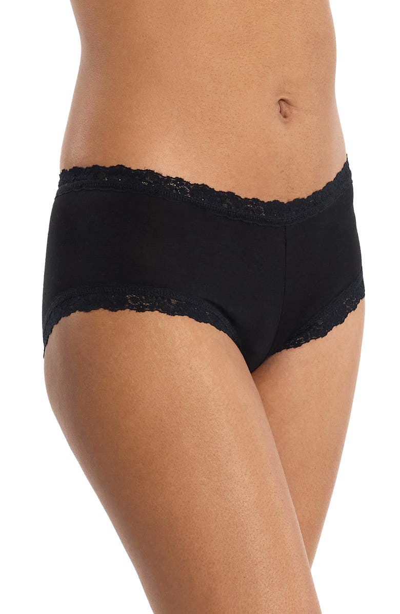 Hanky Panky Dream Boyshorts, Alternate, color, Black