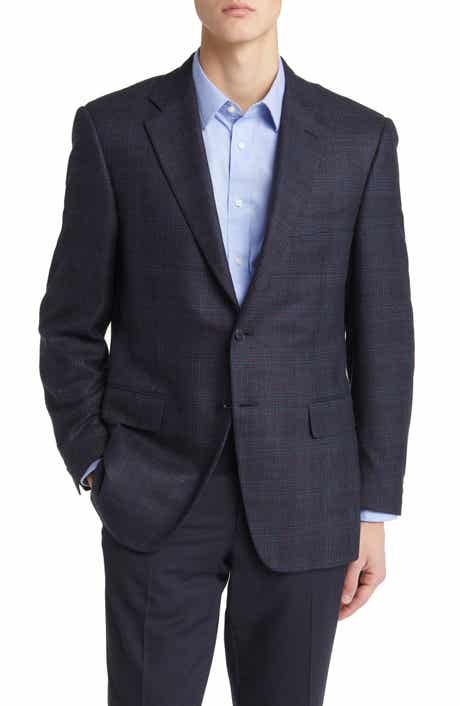Canali Siena Regular Fit Plaid Silk & Wool Sport Coat