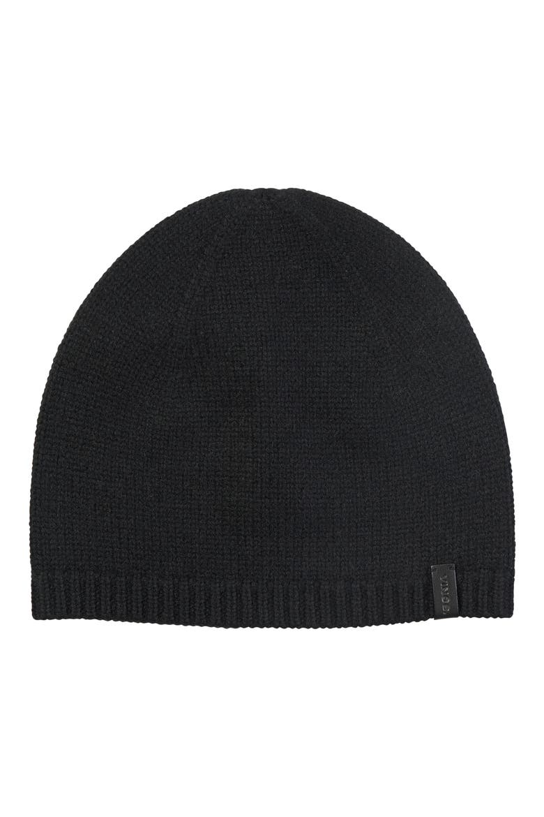 Cashmere Beanie, Main, color, BLACK