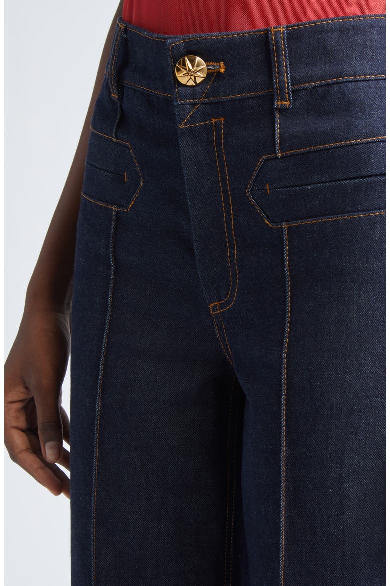 Rebellion Crop Straight Leg Jeans, Alternate, color, NIGHT SKY