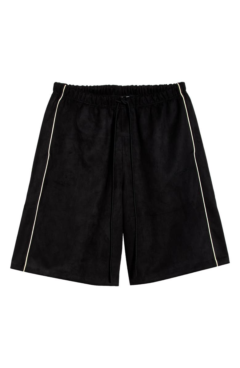 Fear of God Essentials Signature Relaxed Sweat Shorts with Piping, Main, color, Vintage Black
