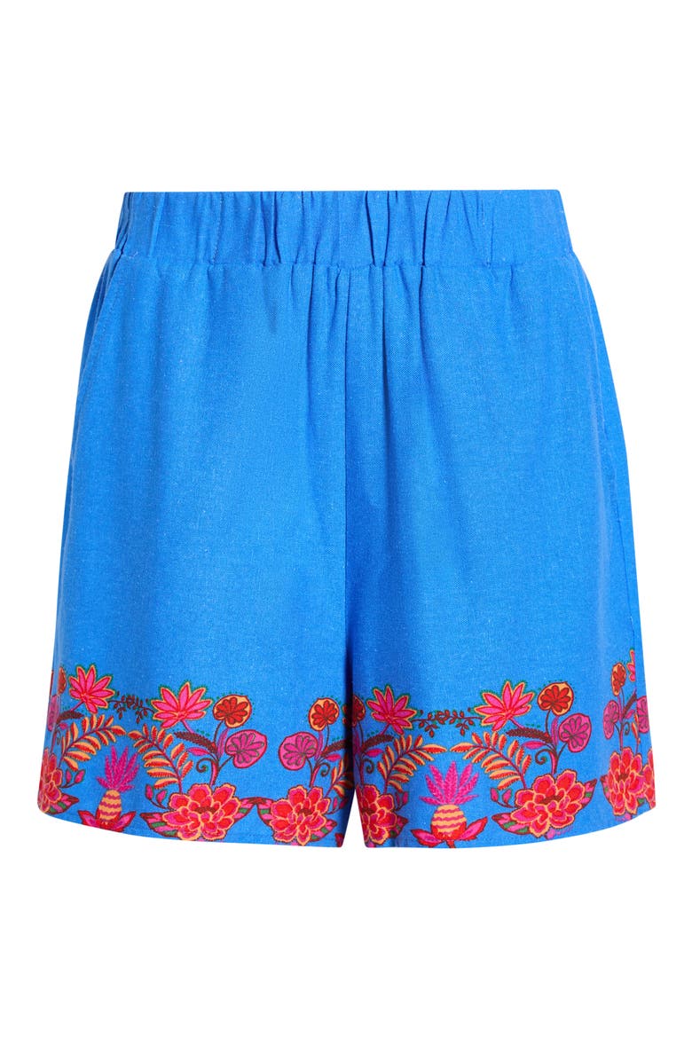 Jass High Waist Shorts, Alternate, color, BLUE-RED-MULTI
