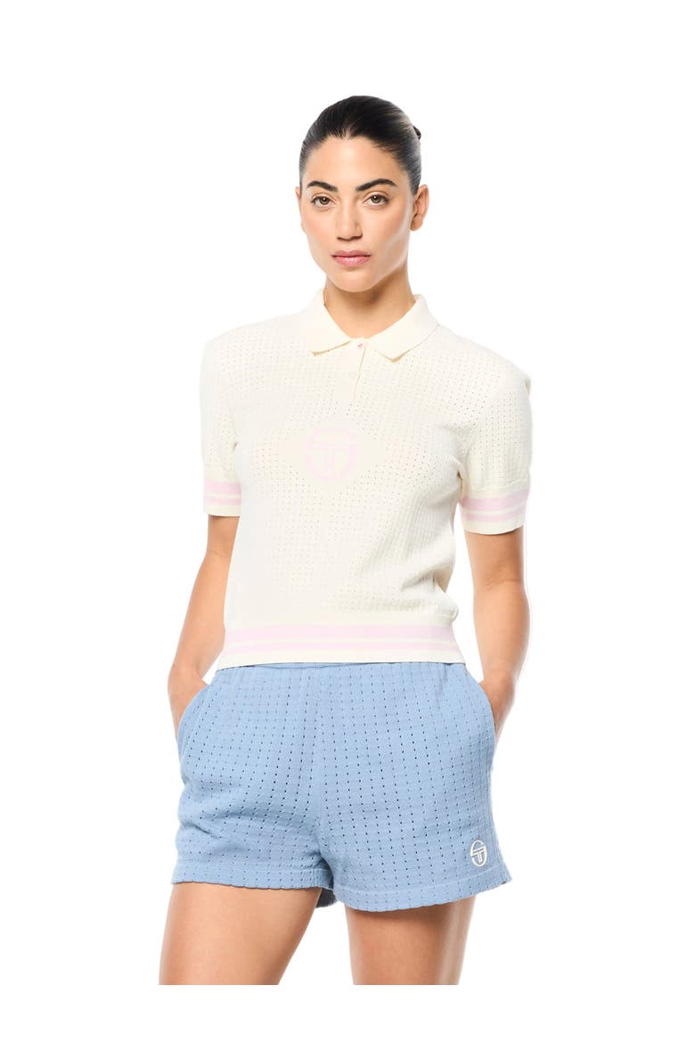 Leila Knit Polo, Main, color, GARDENIA