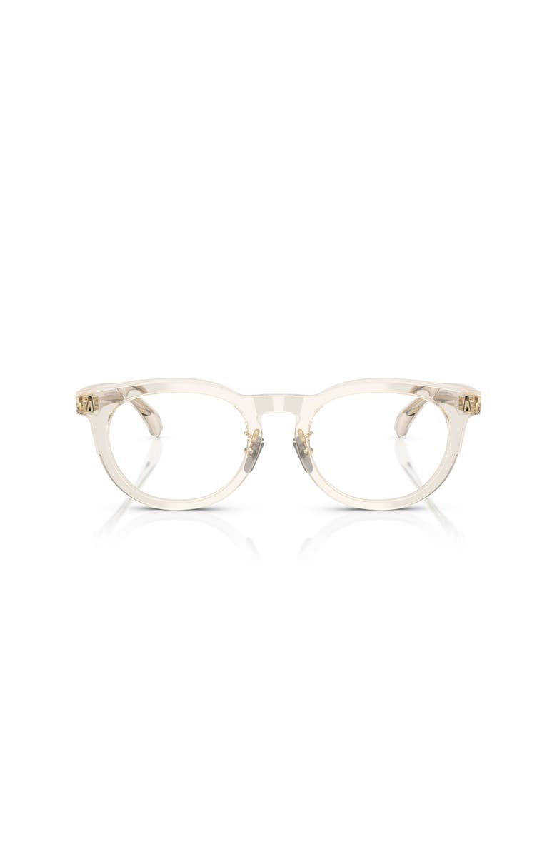 Moncler 50mm Phantos optical glasses, Alternate, color, White