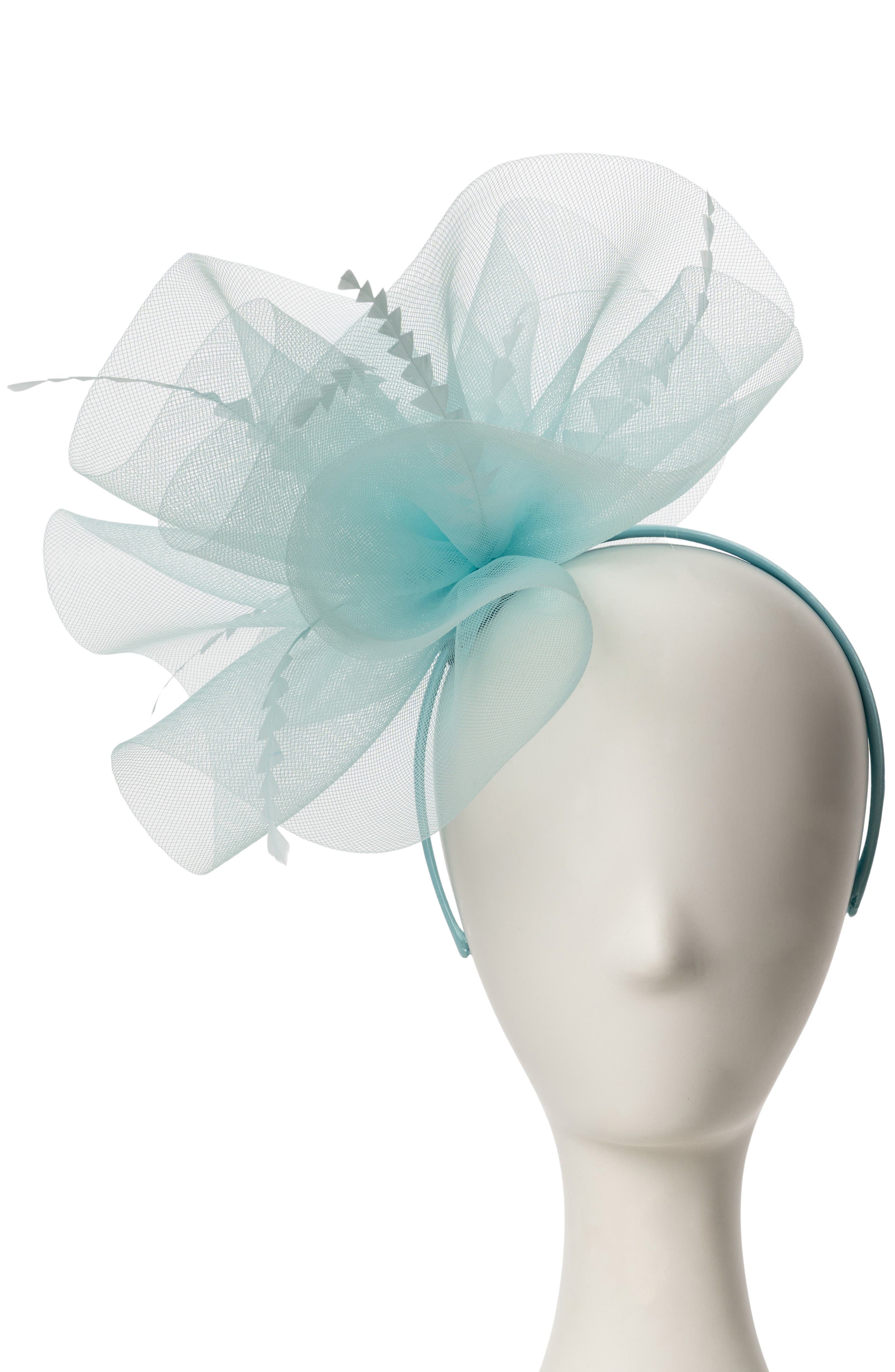 Collection XIIX Crinoline Net & Feather Fascinator