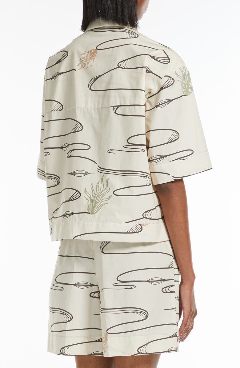 MM by Max Mara Jenni Print Shirt, Alternate, color, Sand