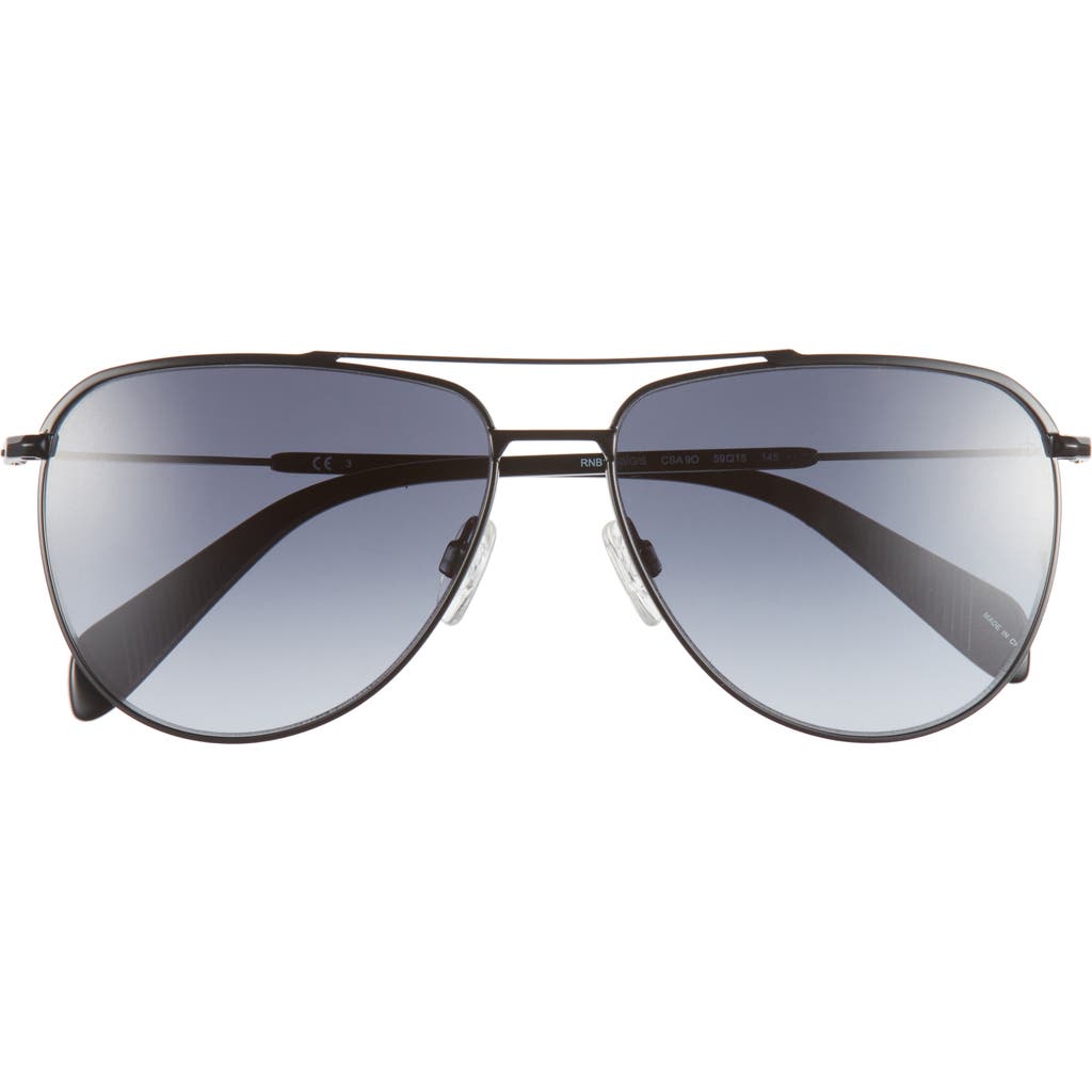Rag & Bone 59mm Aviator Sunglasses In Blue