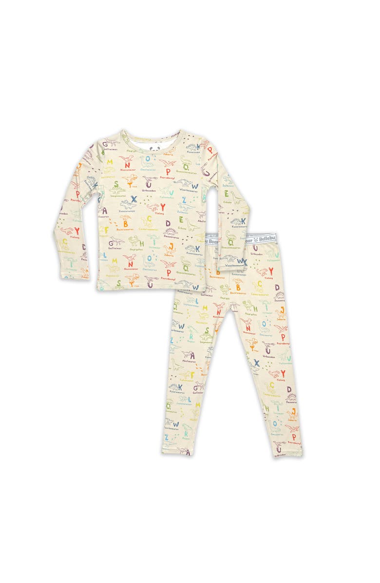 Bellabu Bear Kids' Dinosaur ABC's Set of 2 Piece Pajamas, Main, color, Dinosaur Abc's