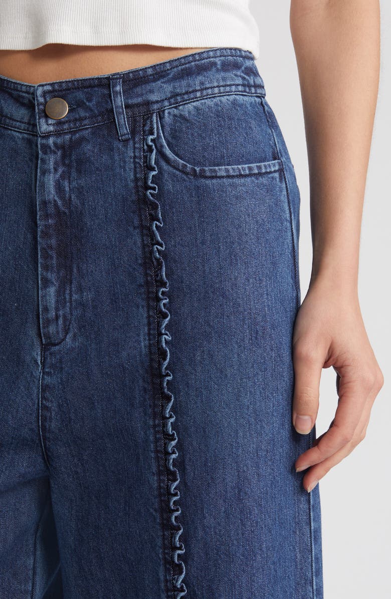 Cleobella Nigel Crop Wide Leg Jeans, Alternate, color, Medium Denim