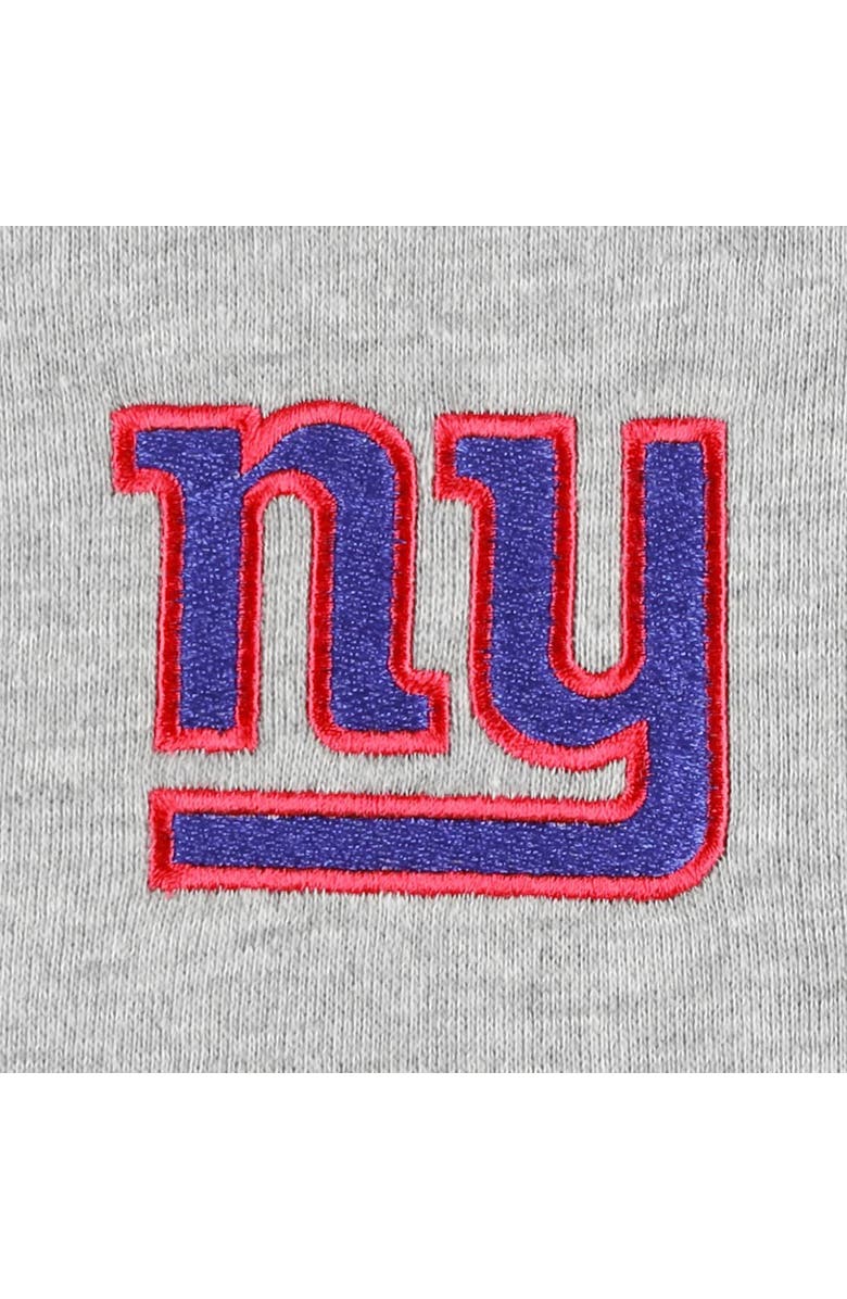 PROFILE Men's Heather Gray New York Giants Big & Tall Fleece Raglan Full-Zip Hoodie Jacket, Alternate, color, Heather Gray