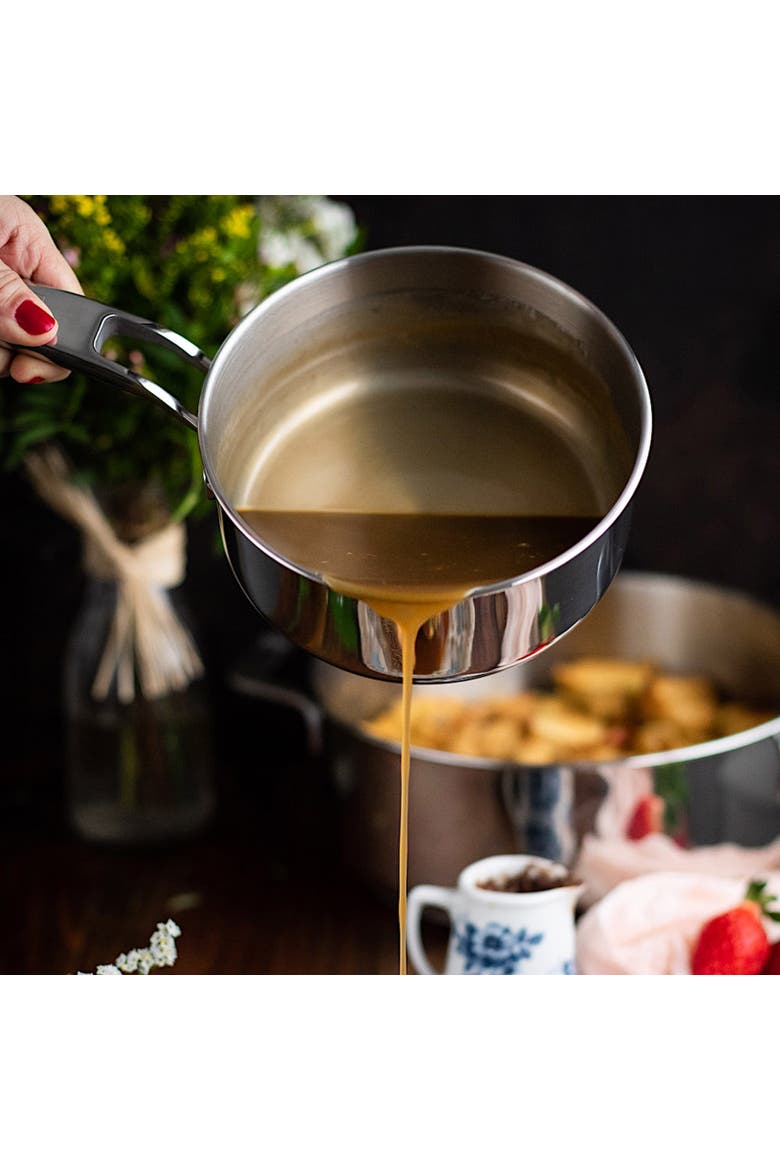 Signature Stainless Steel Professional Saucepan, 7-Inch, 1.85-Quart, Alternate, color, Silver