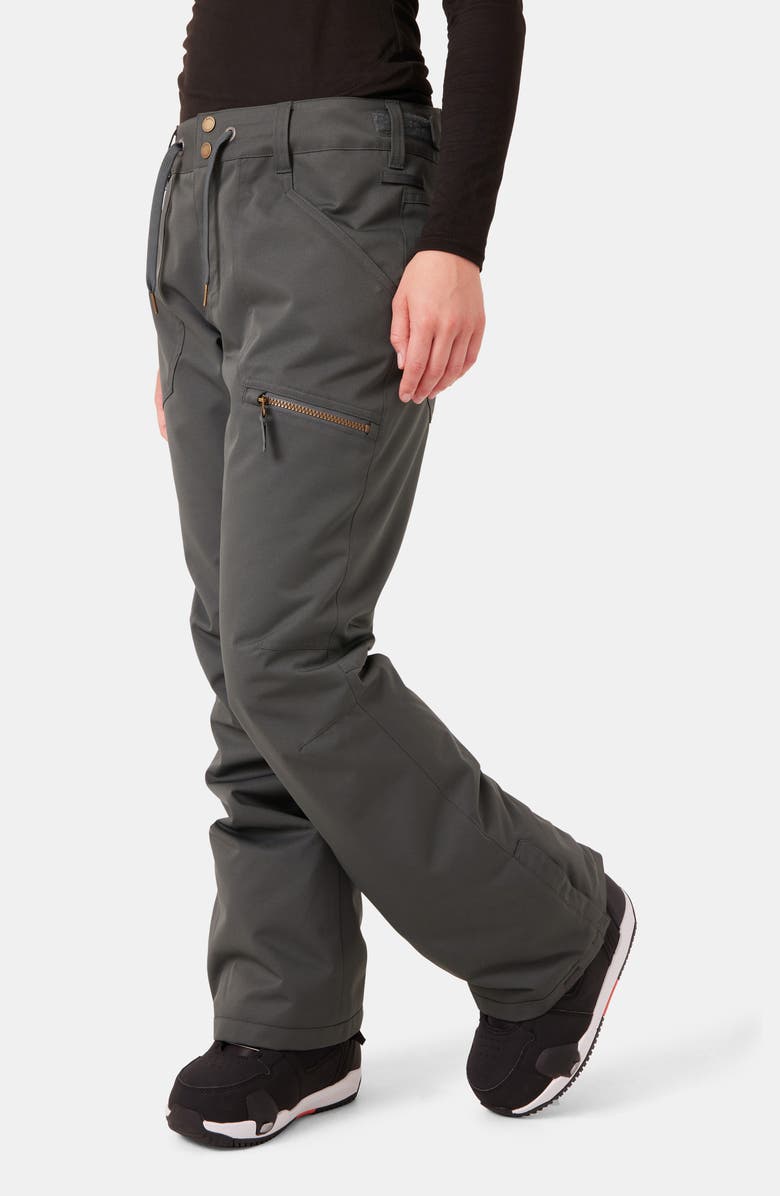 Roxy Nadia Insulated Waterproof Snow Pants, Alternate, color, Urban Chic