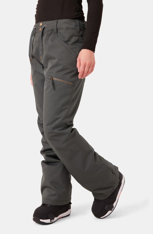 Roxy Nadia Insulated Waterproof Snow Pants In Gray