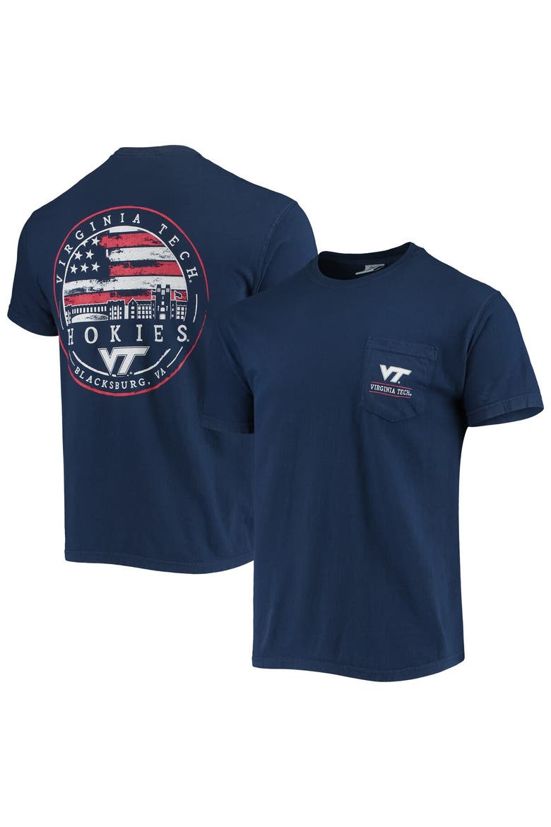 Men's Navy Virginia Tech Hokies Campus Americana T-Shirt, Main, color, Navy
