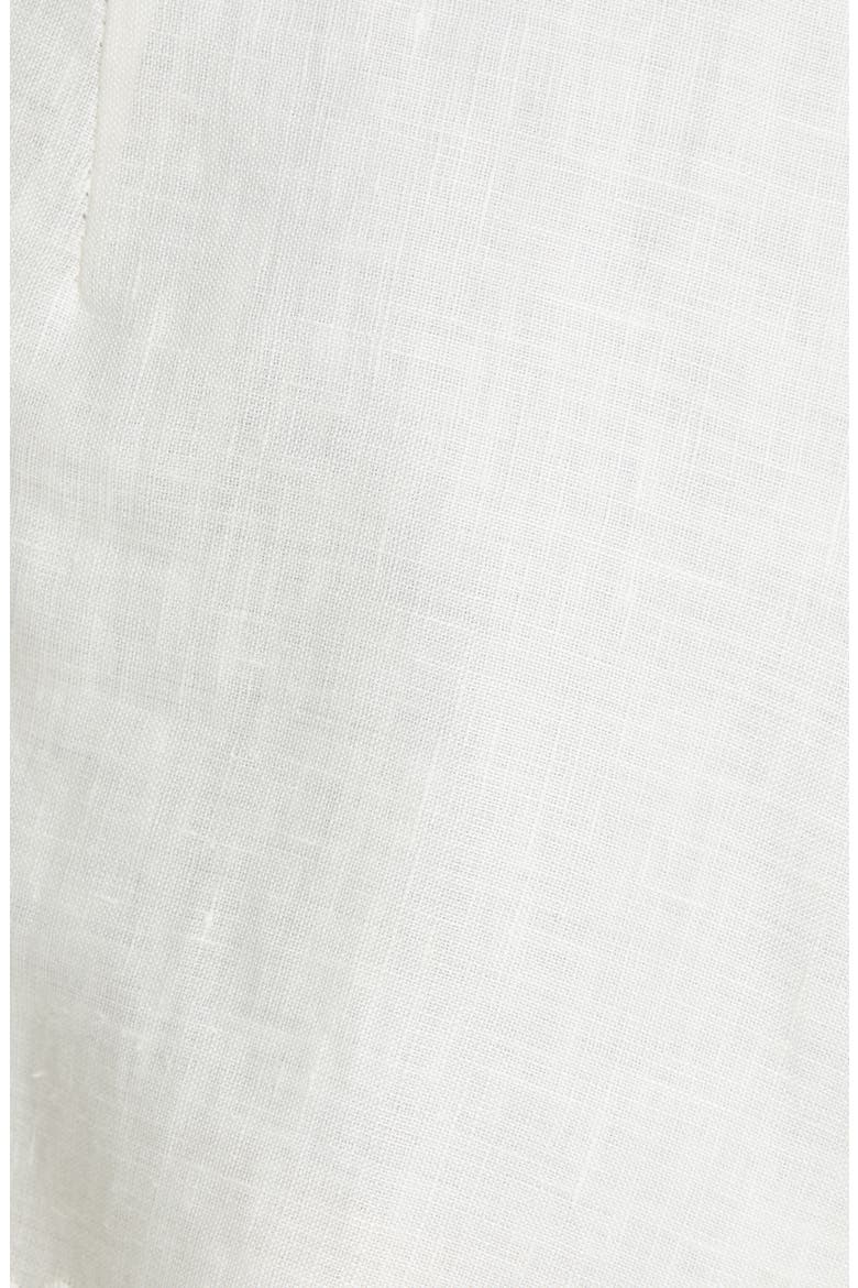 Bellitude Scalloped Eyelet Linen Shorts, Alternate, color, IVORY