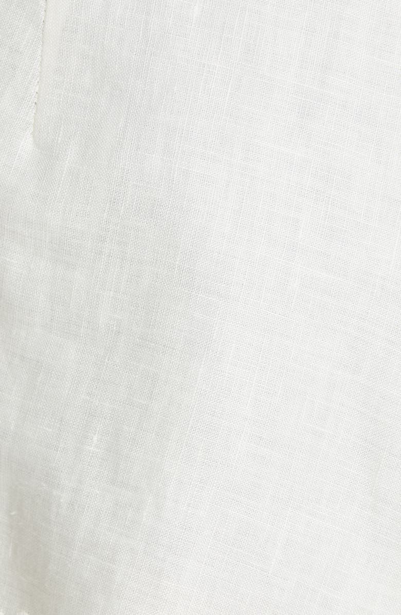 Zimmermann Bellitude Scalloped Eyelet Linen Shorts, Alternate, color, 