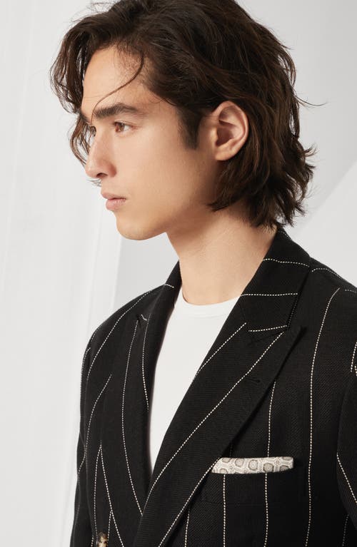 Brunello Cucinelli Pocket Square With Pattern In Bark
