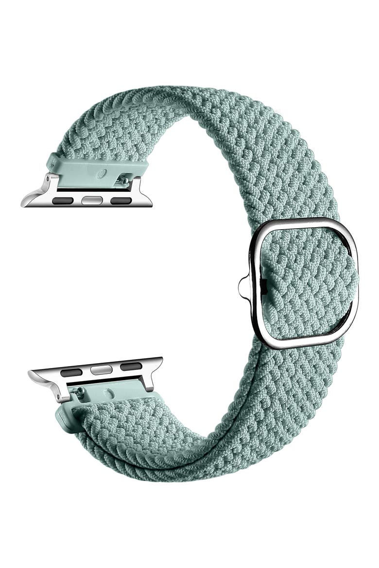 Universal Braided Nylon Apple Watchband, Alternate, color, SAGE GREEN