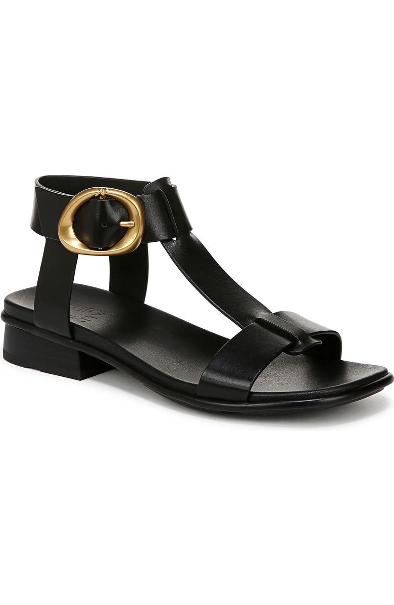 Naturalizer Brandy T-Strap Sandal, Main, color, Black