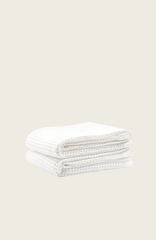 Italic Sedona Waffle Towels In White