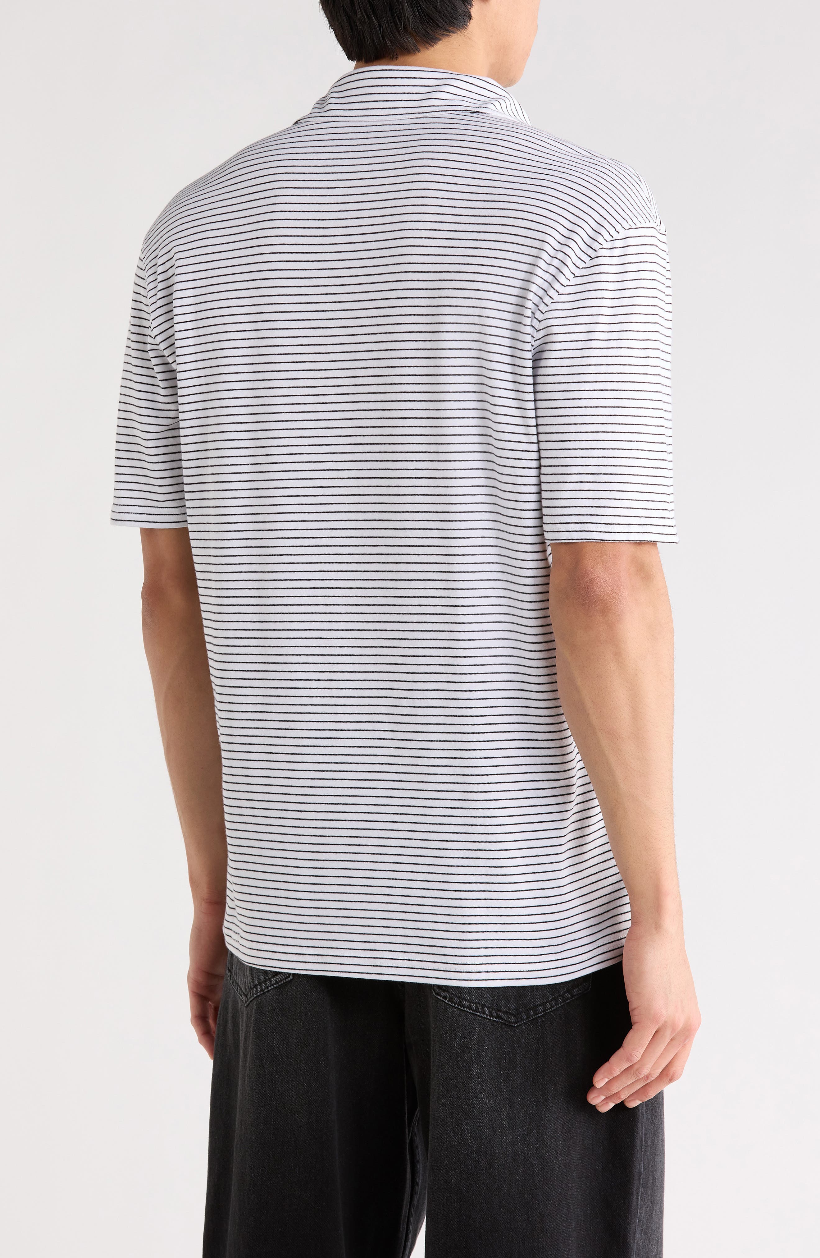 Bryce Stripe Cotton Polo - image 4