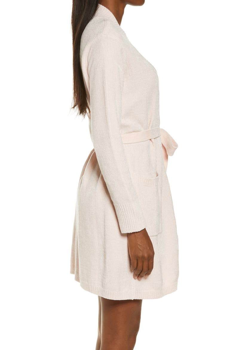 Tranquility Chenille Short Robe, Alternate, color, LPI