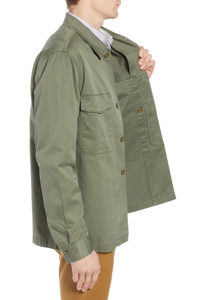 Regular Fit Military Shirt Jacket, Alternate, color, SURPLUS OLIVE