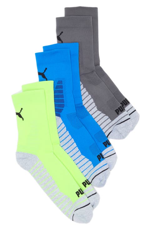 3-Pack Terry Low Crew Socks