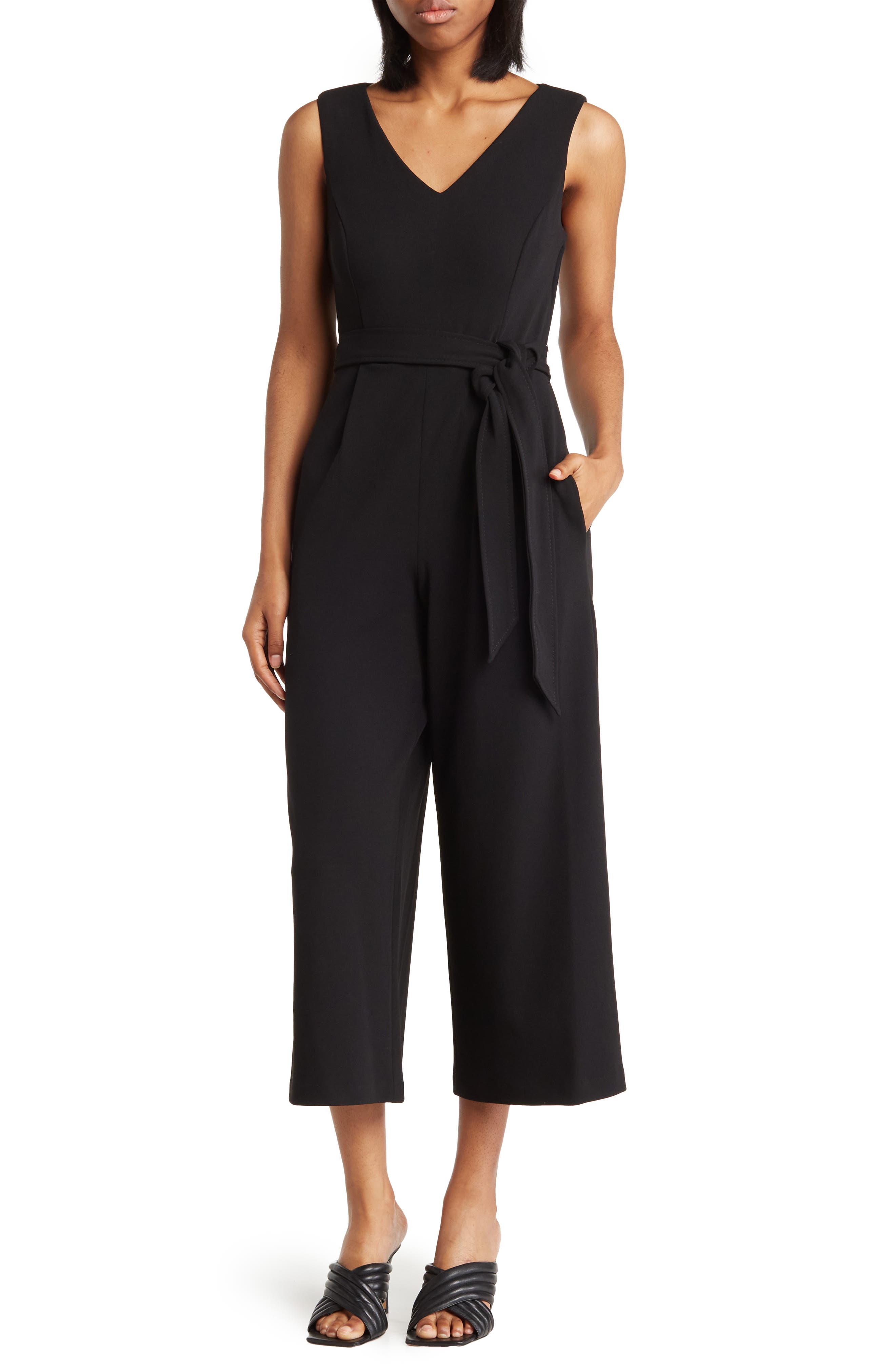 The Kourtney Relaxed Fit V-neck Jumpsuit