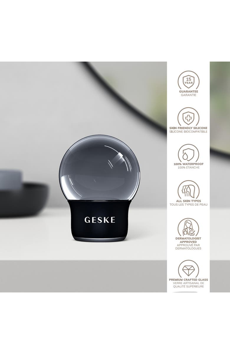 GESKE SmartAppGuided Cool & Warm Face & Body Massager | 7 in 1, Alternate, color, Black