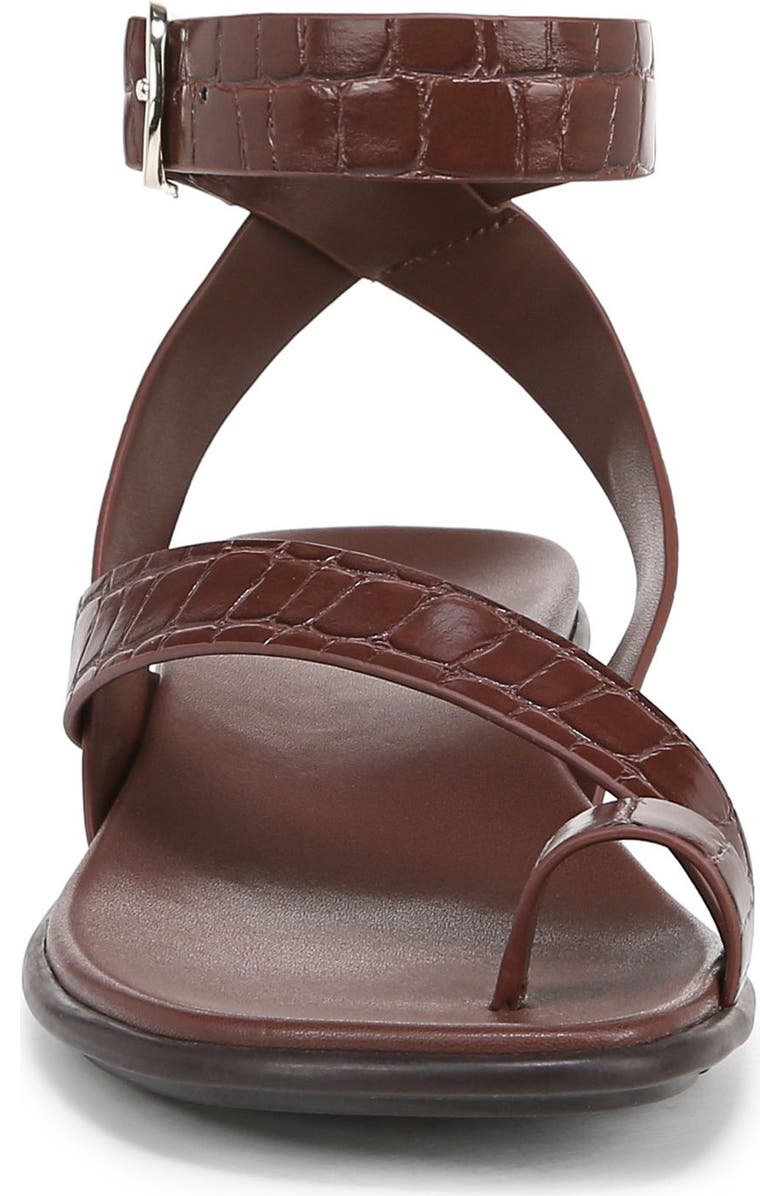 Naturalizer Birch Ankle Strap Sandal, Alternate, color, Cappuccino Croco Faux Leather