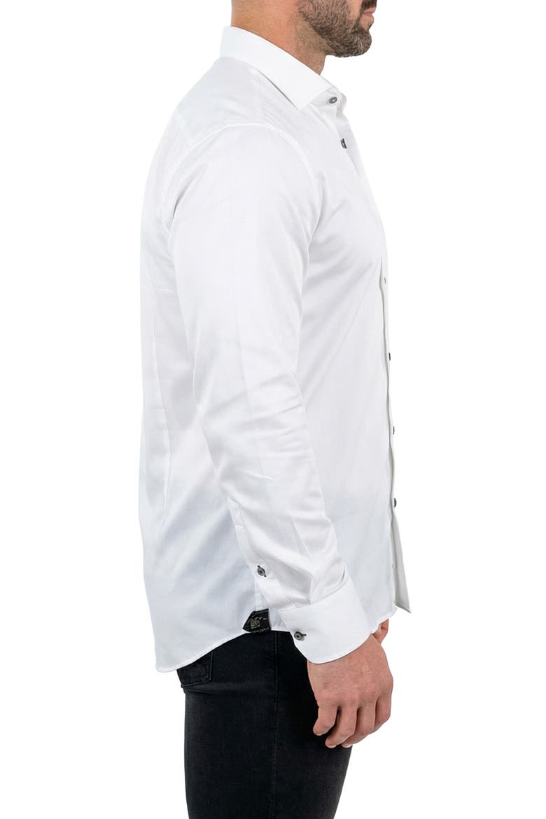 Prince Cotton Dress Shirt, Alternate, color, WHITE