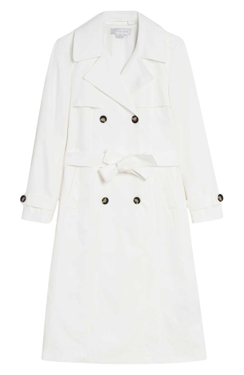 Noize Long Trench Coat, Alternate, color, White