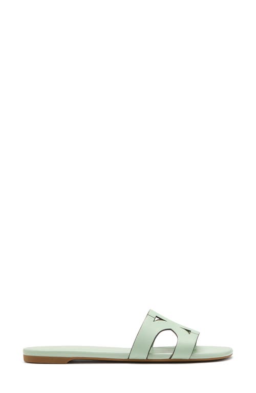 Kate Spade New York Duo Smooth Leather Slide Sandal In Pistachio Ice
