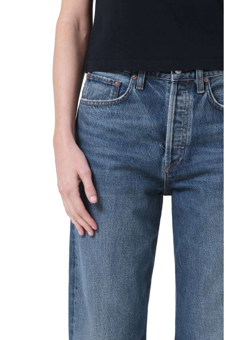 Kelly Ultrahigh Waist Straight Leg Jeans, Alternate, color, ESSENCE