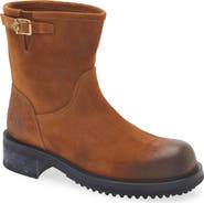 Versace Burnished Suede Boot