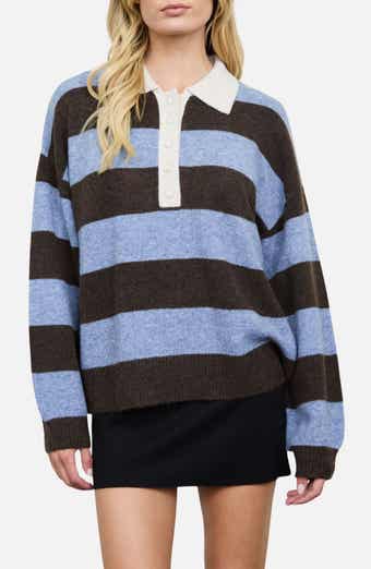 Stripe Polo Sweater