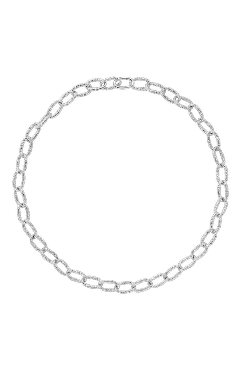 Lucy Quartermaine Hula Linked Necklace, Main, color, Sterling Silver