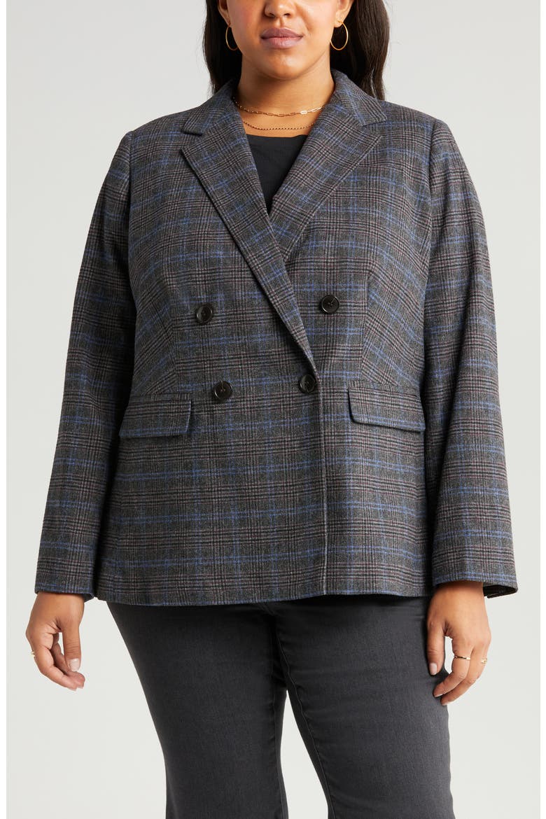 The Plus Rosedale Blazer, Alternate, color, KYLE MINI GLEN PLAID