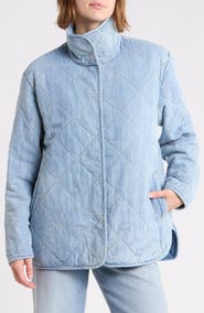 James Perse Quilted Denim Coat