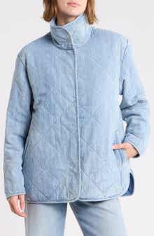 Quilted Denim Coat